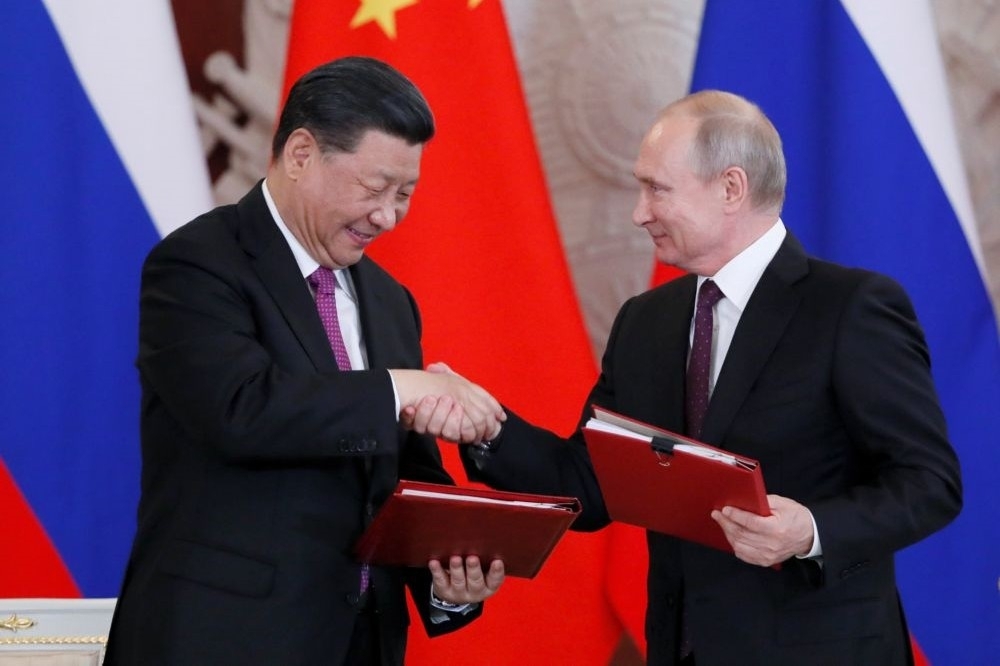 中國與俄羅斯近來關係緊密。（湯森路透）