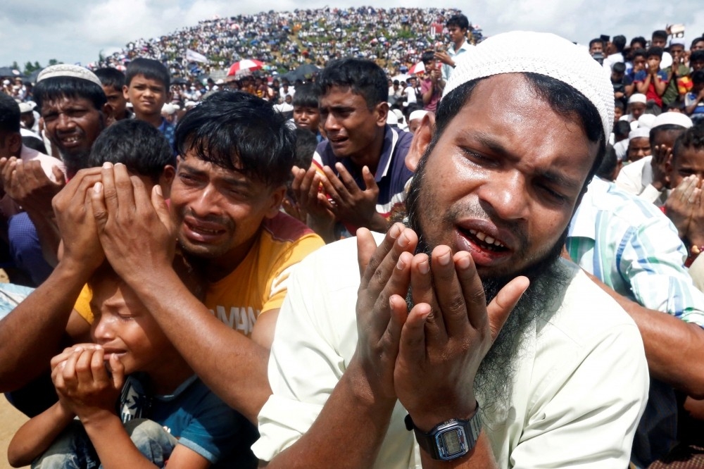 遷至孟加拉的羅興亞難民。（湯森路透）