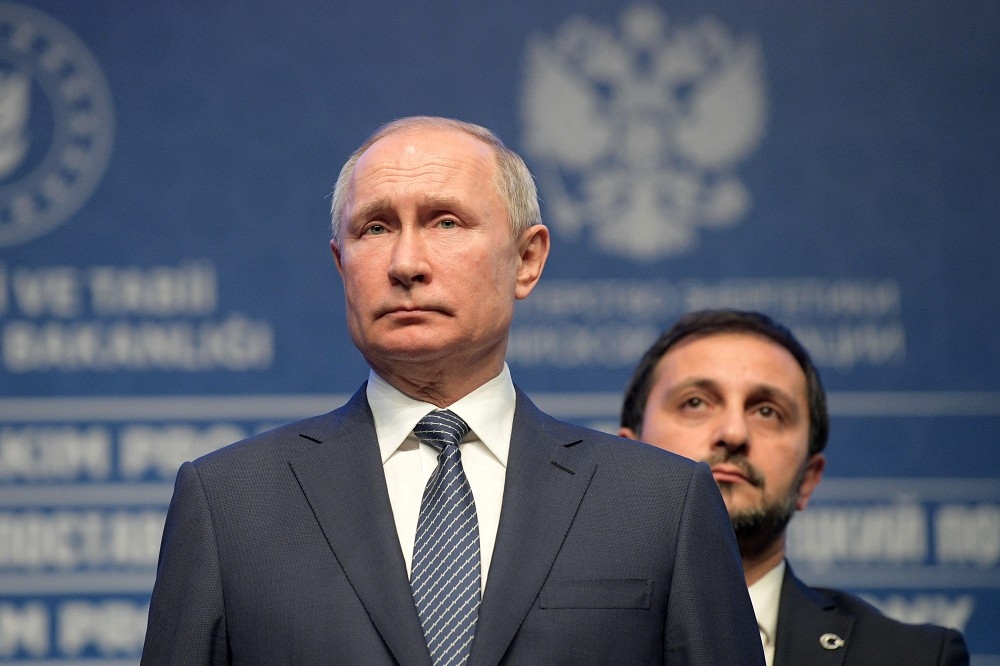 俄羅斯總統普京8日出席土俄兩國天然氣管線啟用典禮。（湯森路透）