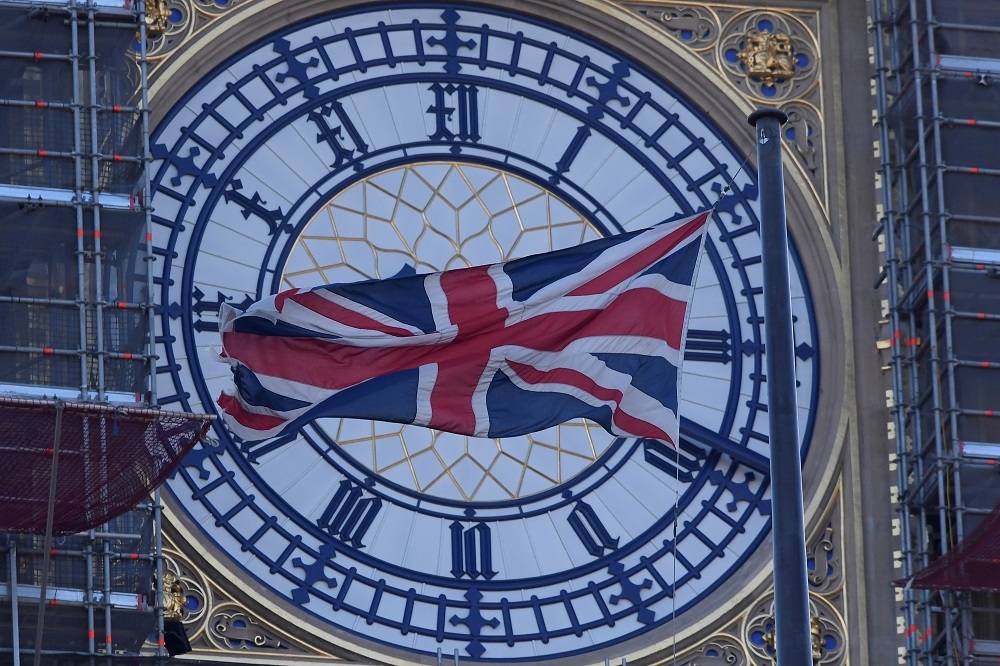 英國脫歐將於1月31日正式生效，倫敦知名地標大笨鐘預計無法鳴鐘迎接歷史時刻。（湯森路透）