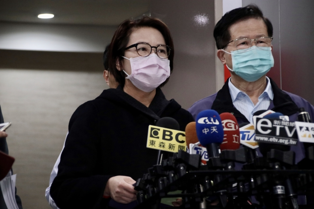 3名香港人因需居家隔離者卻惡意搞失聯，台北市政府公布姓名協尋。圖中為北市副市長黃珊珊。（資料照片／沈粲家攝）