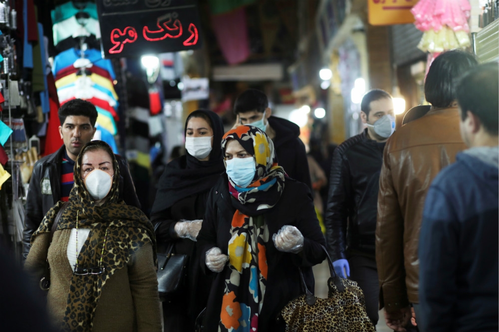 伊朗國內肺炎疫情不斷升溫，死亡人數已突然2000人。（湯森路透）