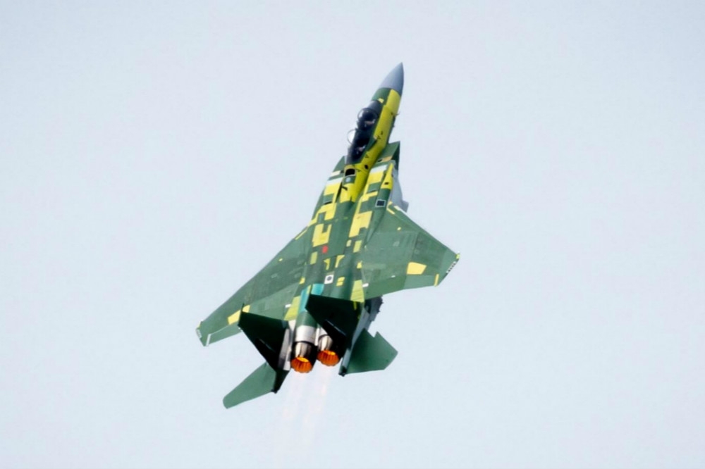 卡達空軍首架F-15QA戰機14日完成首次飛行。（圖片取自波音官網）