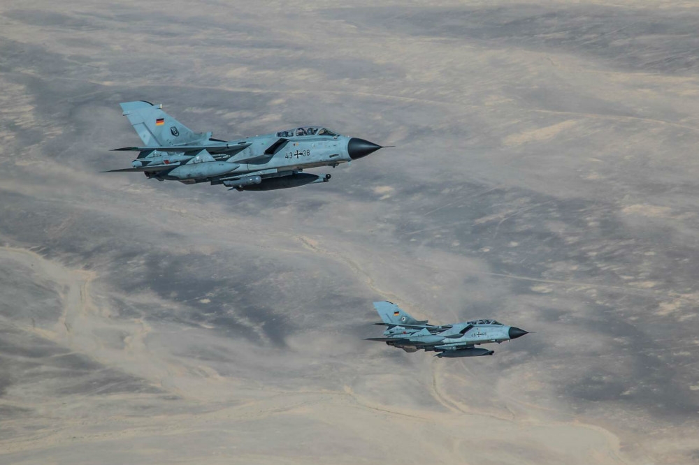 前往敘利亞、伊拉克反恐的德國龍捲風戰機。（圖片取自德國聯邦空軍）