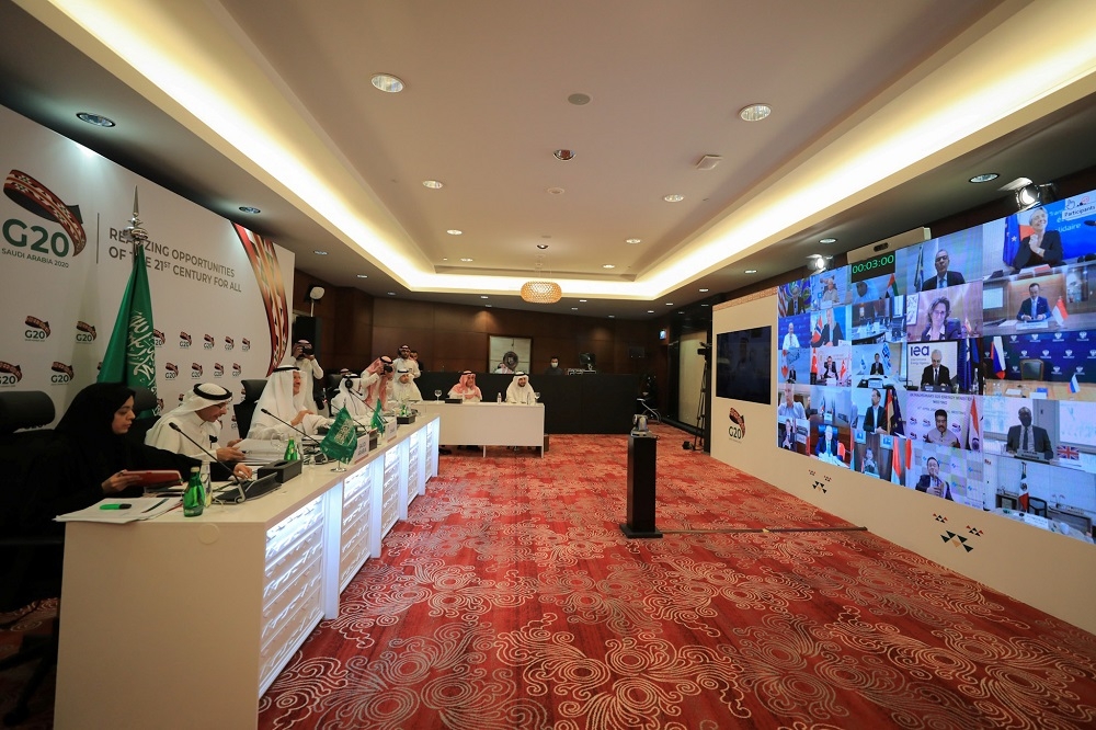 沙烏地阿拉伯主持G20衛生部長視訊會議。（湯森路透）