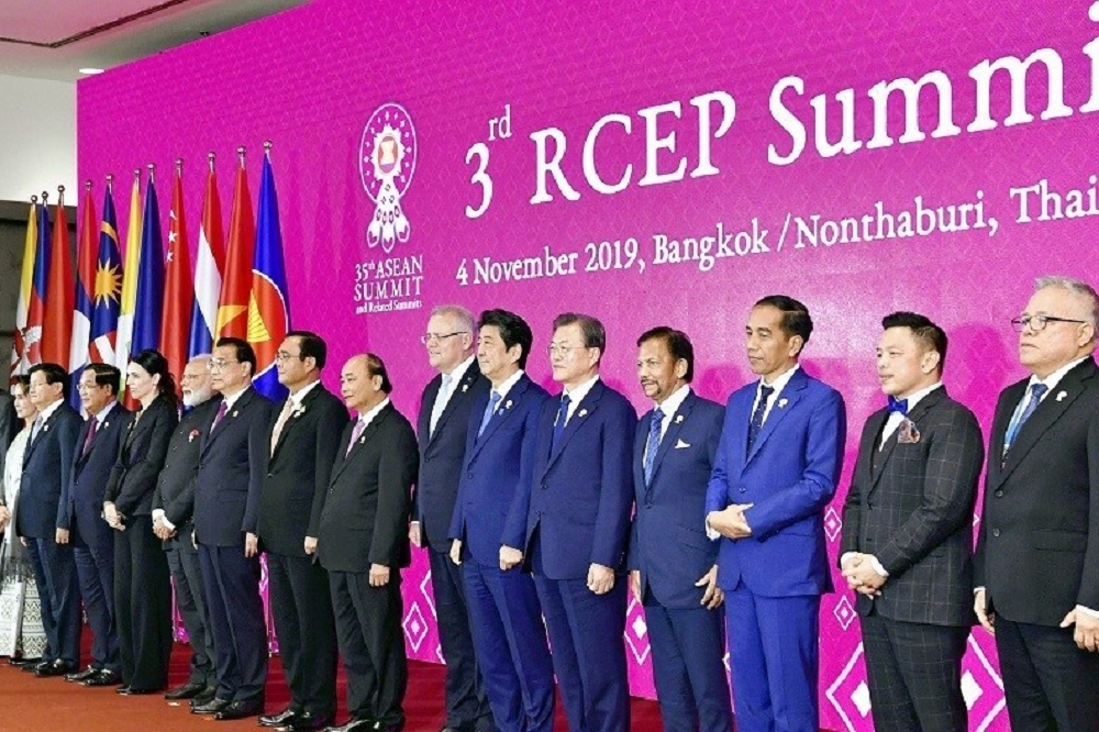 RCEP成員國於12日開啟高峰會後將於15日簽署。（湯森路透）