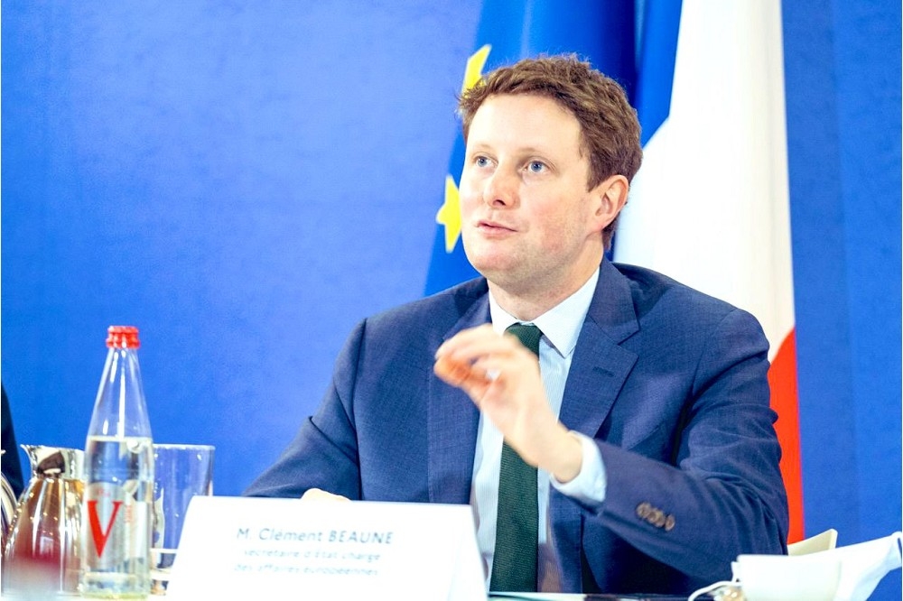 法國歐盟事務部長Clément Beaune。（Clément Beaune推特）