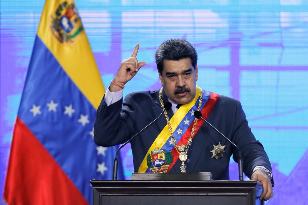 委內瑞拉左翼總統馬杜洛。（湯森路透）