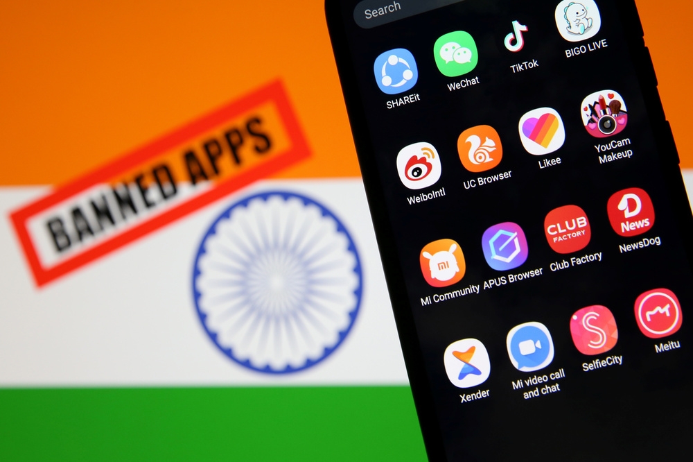 印度擬永久禁用59款中國研發軟體，包含常見的微信、百度等。（湯森路透）