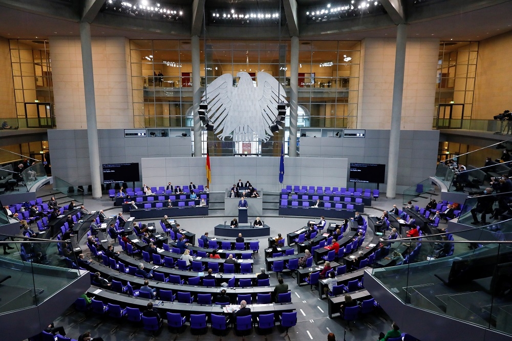德國聯邦議院。（湯森路透）