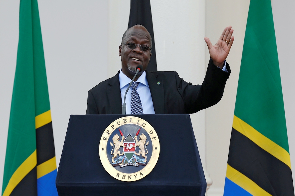 坦尚尼亞總統馬古富利應對疫情的做法飽受批評。（湯森路透）