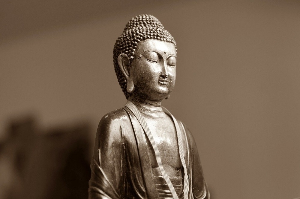 佛教的雕塑。（pixaby）
