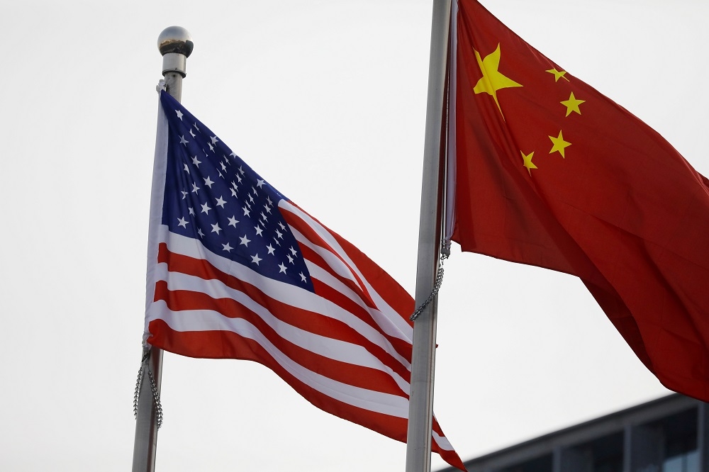 皮尤調查顯示，有近9成美國民眾視中國為競爭對手或敵人，而非夥伴。（湯森路透）