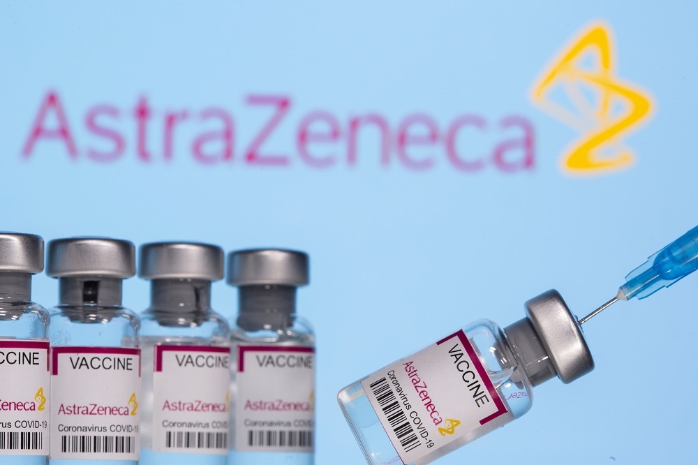 英國大學與AstraZeneca合作的新冠肺炎疫苗。（湯森路透）