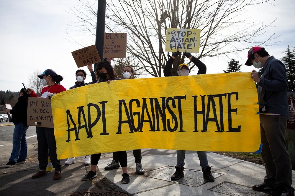 「亞裔美國與太平洋島民」（AAPI）民權組織呼籲停止有關「亞洲仇恨犯罪」。（湯森路透）