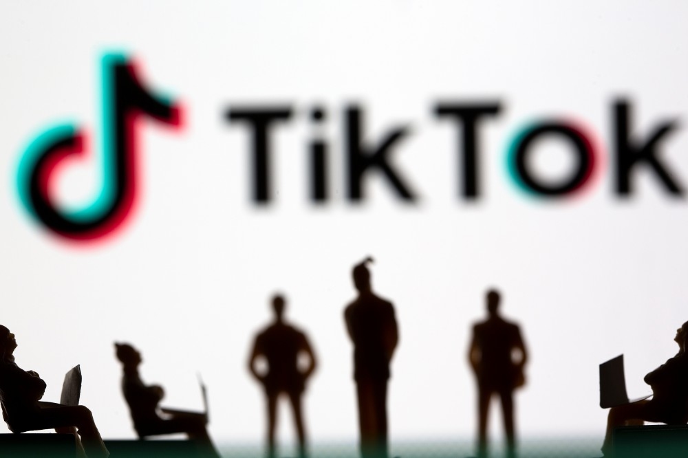 最新研究指出Tiktok對美國不構成國安威脅。（湯森路透）