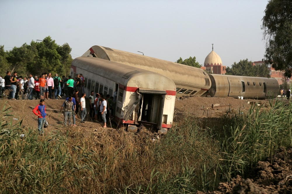 埃及再發生列車事故。（湯森路透）