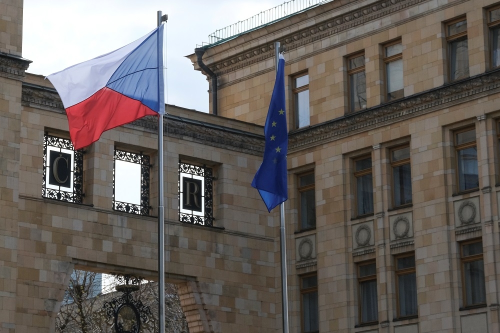 捷克駐莫斯科大使館。（湯森路透）