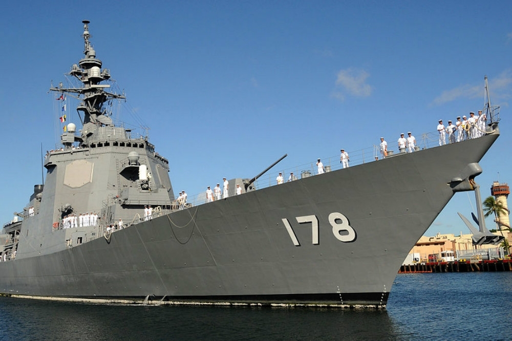 日本海上自衛隊麾下「足柄號」護衛艦。（圖片取自美國國防部）