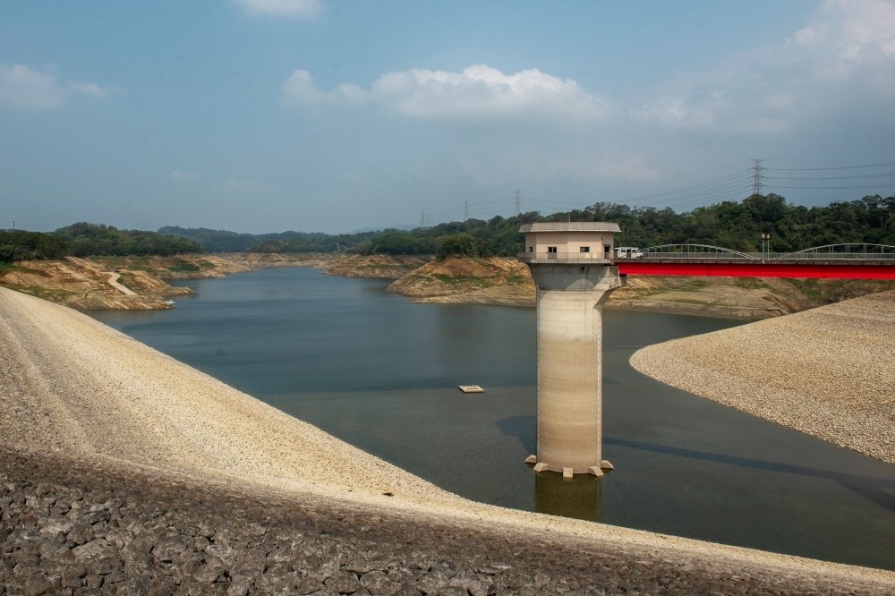 全台降水量低迷，新竹以南至台中的水庫蓄水量均低於1成。圖為新竹寶二水庫。（資料照片／蔣銀珊攝）
