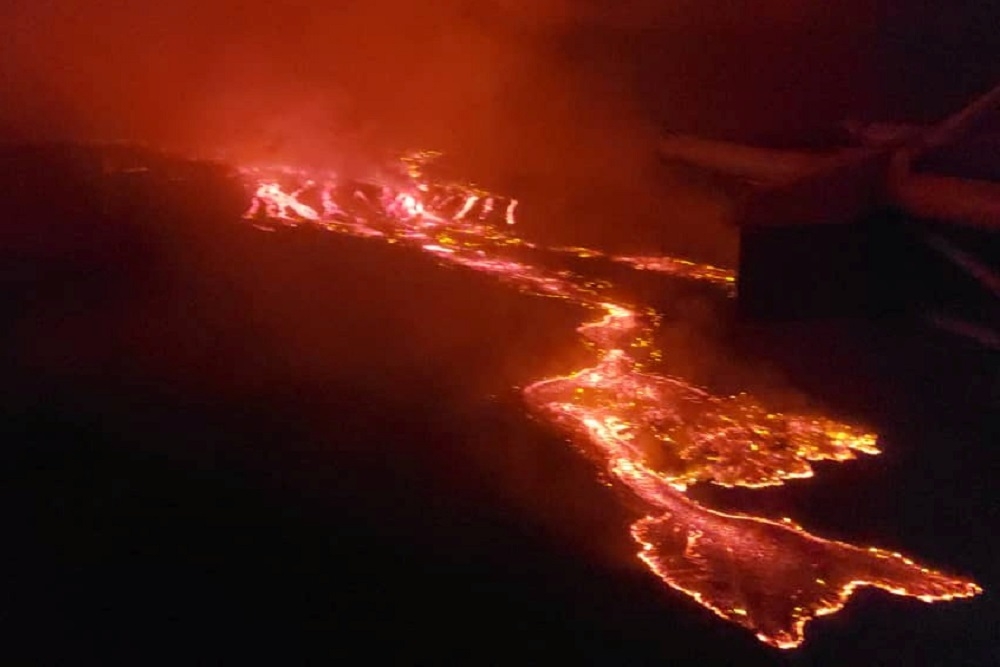 剛果22日火山爆發。（湯森路透）