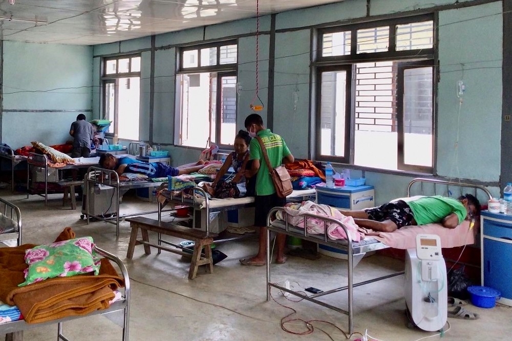 緬甸欽邦小鎮席卡的醫院。（湯森路透）