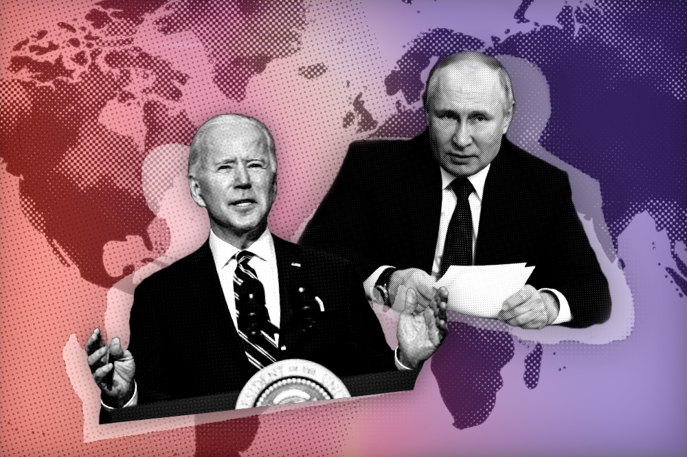 美俄日內瓦峰會將於6月16日登場。圖左為美國總統拜登，右為俄羅斯總統普京（湯森路通、Pixabay，邱惠鈺製圖）