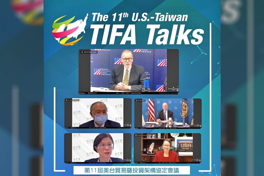 睽違5年的第11屆台美貿易暨投資架構協定（TIFA）會談已於6月30日透過視訊方式舉行。（取自USTR推特）