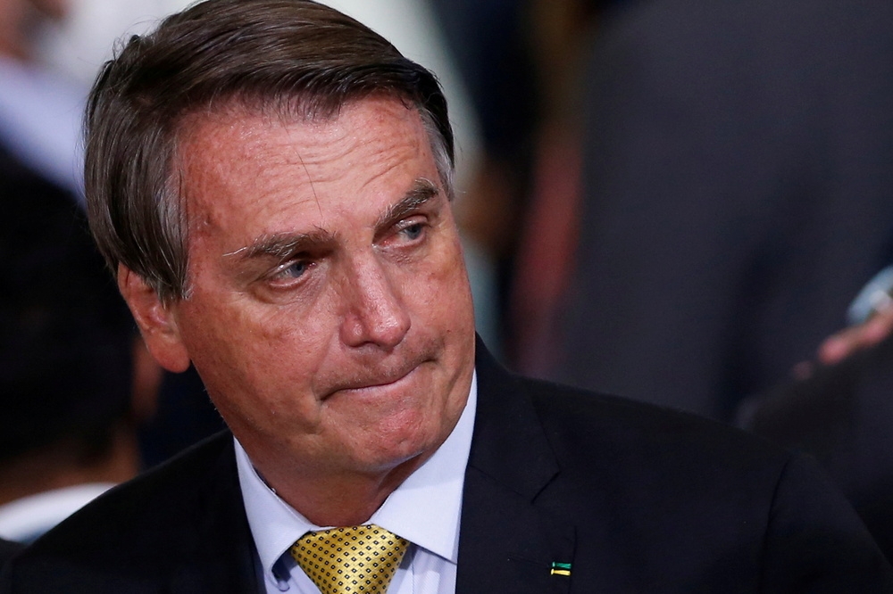 巴西右翼現任總統波索納洛。（湯森路透）