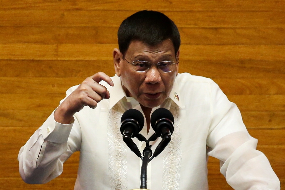 菲律賓現任總統杜特蒂未來動向非常引人關注。（湯森路透）