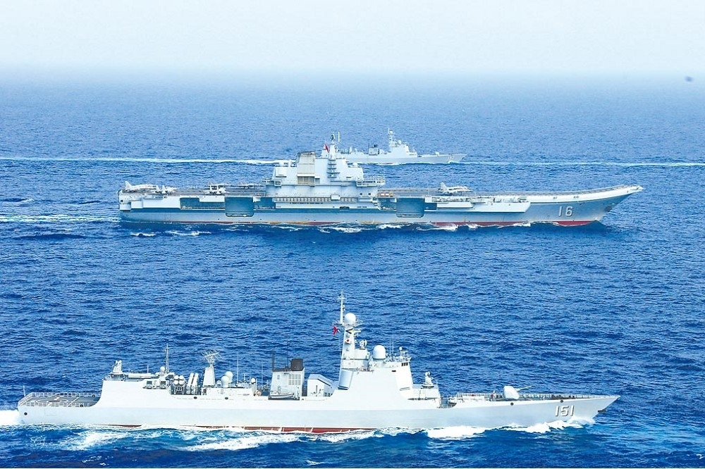 中國近期以繞日巡航方式干擾日本周邊海空域，意在對抗美日等國在印太地區的演習活動。（示意圖／取自中新社）