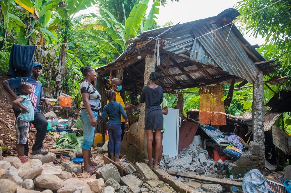 海地強震已一個月了，很多地方還要救援。（取自台灣世界展望會臉書）