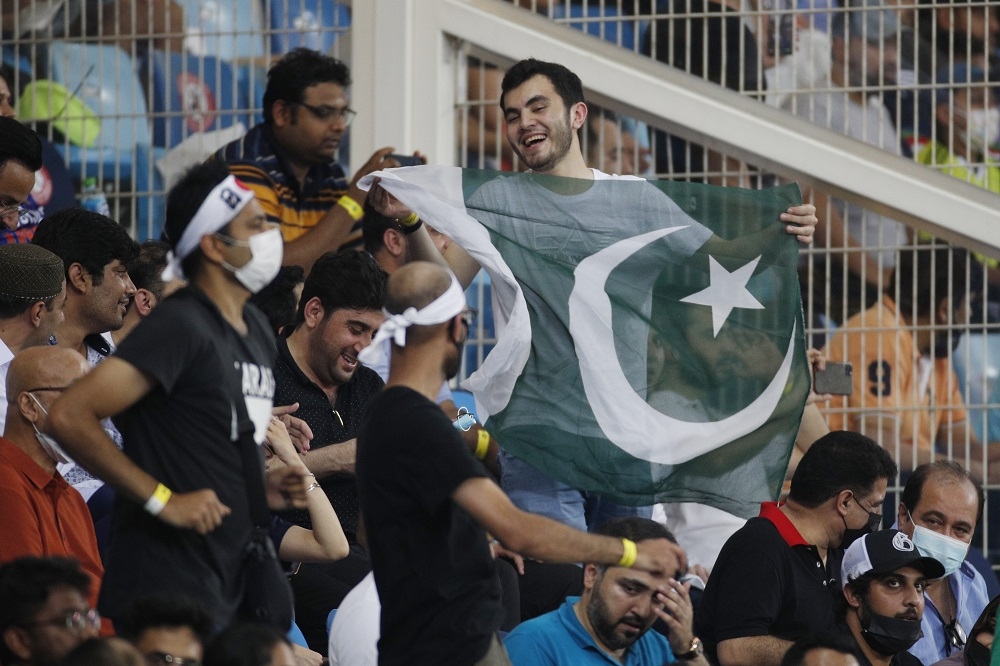 T20世界盃板球比賽，巴基斯坦球迷。﹙湯森路透﹚