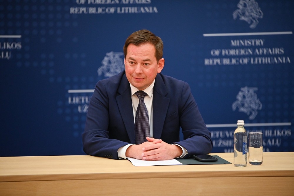 立陶宛外交部副部長普蘭克維丘斯（Arnoldas Pranckevičius）。（普蘭克維丘斯推特）