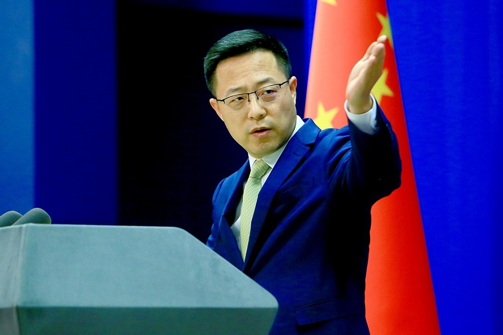 中國外交部首度回應彭帥事件。（中國外交部推特）