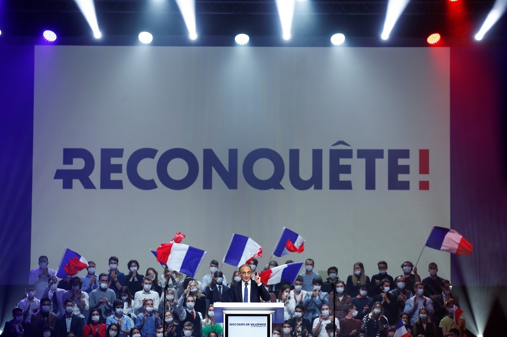 法國右翼參選人澤莫爾。（湯森路透）