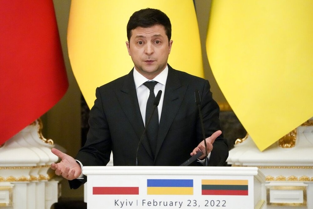 烏克蘭總統澤蘭斯基。（美聯社）