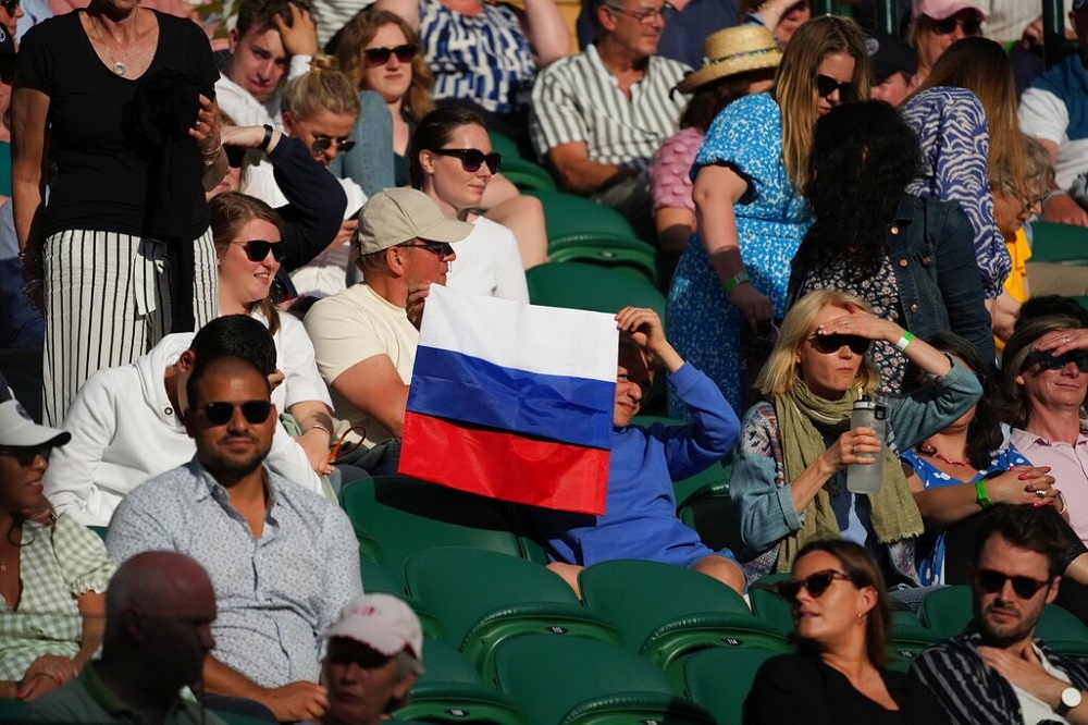 全英俱樂部宣布溫網不開放俄國和白俄選手參賽。（美聯社資料照片）