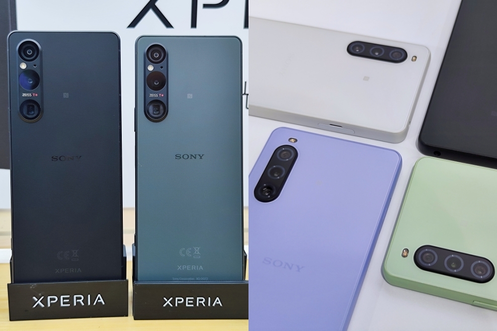 Sony Xperia 1 V、 Xperia 10 V（林冠伶攝）