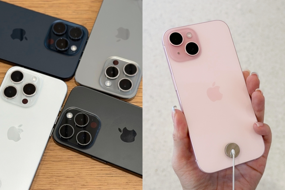 Apple iPhone 15 系列實機外觀顏色亮相一次看（周羿庭攝）
