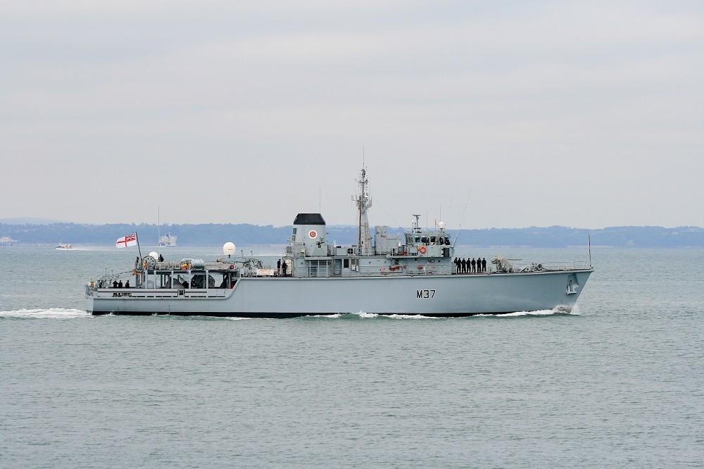 英國皇家海軍獵雷艦「奇丁福爾德號」。（取自英國皇家海軍網站）