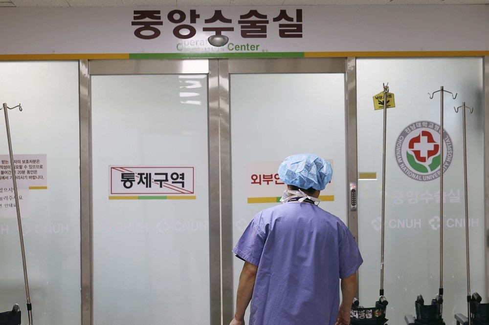 南韓醫師罷工事件已延燒3周，但僵局依然沒有化解。（美聯社）