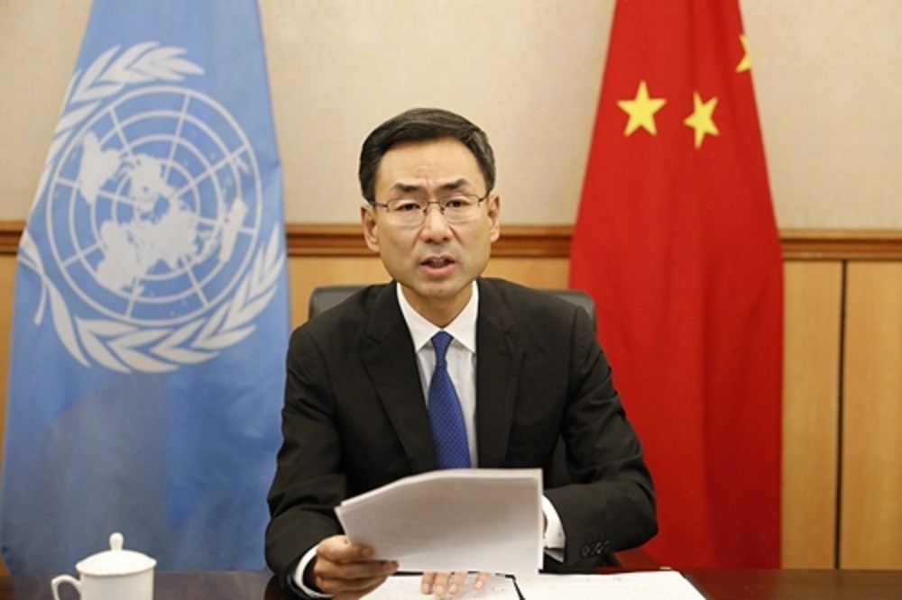 中共駐聯合國副代表耿爽在聯合國代表台灣感謝國際社會對花蓮地震「表達的同情與關心」，引來一片嘲諷。（圖片取自網路）