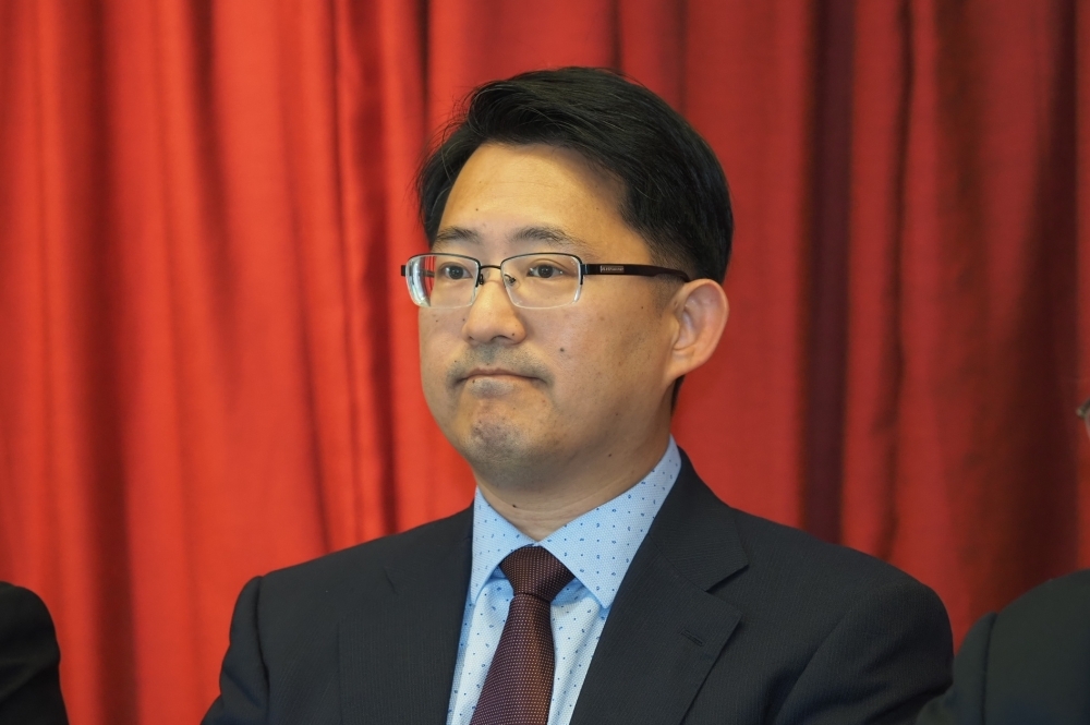 被韓國瑜「欽點」接任台灣民主基金會執行長的盧業中，對接任執行長會尊重程序，且會做好準備。（資料照片／張家銘攝）