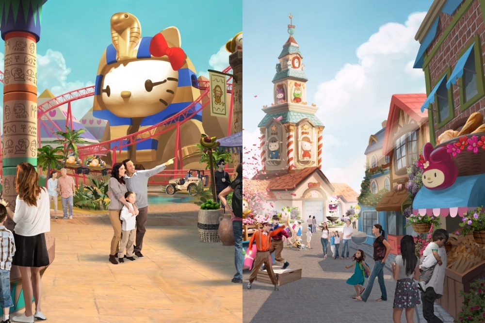 全球首座「Hello Kitty主題樂園度假村」預計今年在三亞開幕。（取自 KEYESTONE 富德官網）