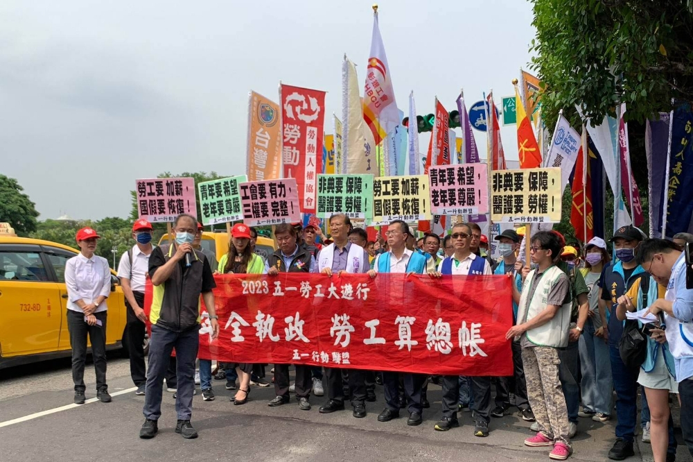 五一勞動節將有2個團體在台北市集會遊行，警方特別公布交管範圍提醒民眾避開。僅為示意圖。（擷取自五一行動聯盟臉書）