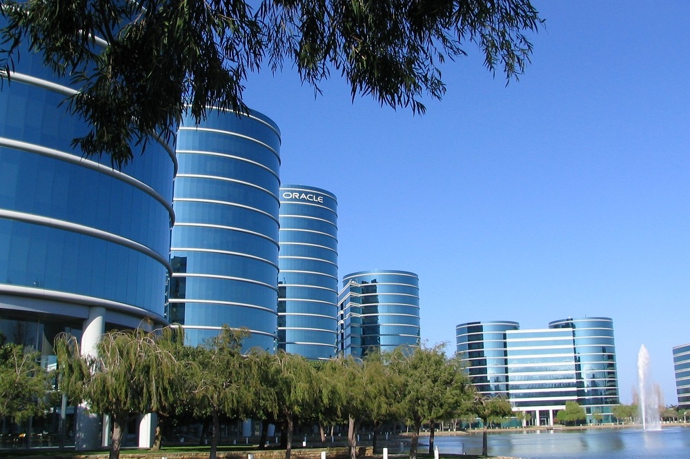甲骨文公司台北辦公室進駐信義區，圖為位於美國紅木灘的Oracle總部。（翻攝自維基百科）