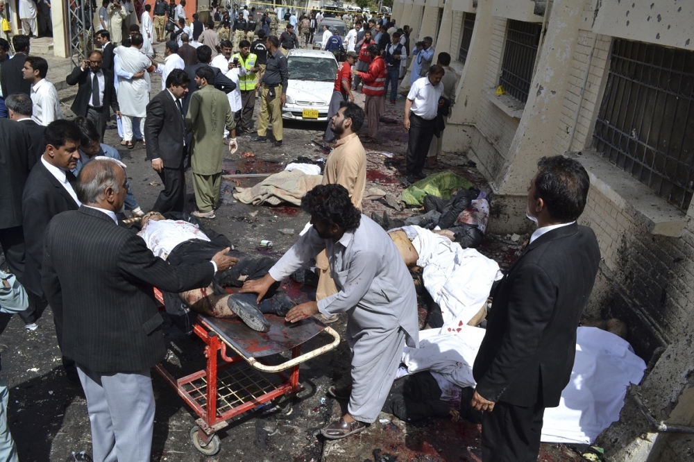 巴基斯坦西南部的奎達市8日發生炸彈攻擊（美聯社）