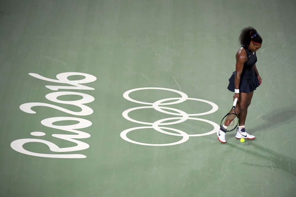 美國女子網球名將小威廉絲，里約奧運之旅10日畫下句點。（湯森路透）
