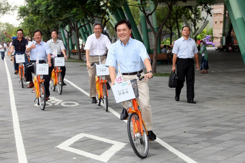 國民黨副主席郝龍斌，清新健康的形象，希望能為日後黨主席和2年後大選再創佳績。（台北市政府提供）